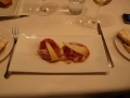 Tostadas with jamon iberico, tomatoes and cheese