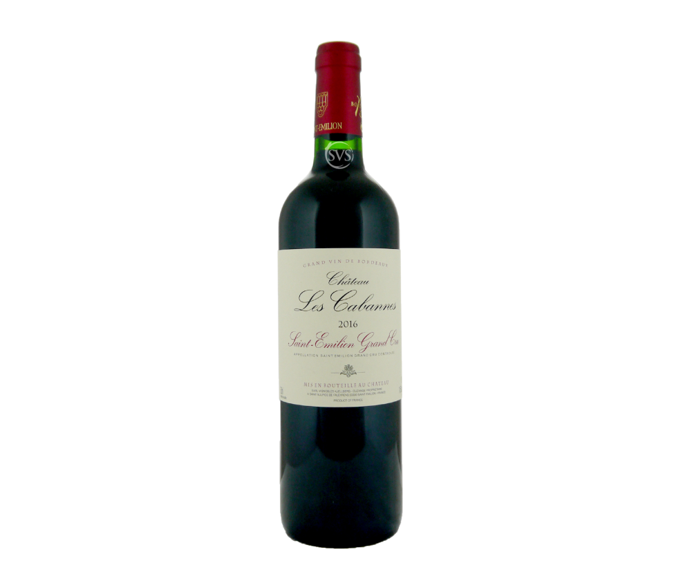 Château Les Cabannes, Saint-Emilion Grand Cru, 2016