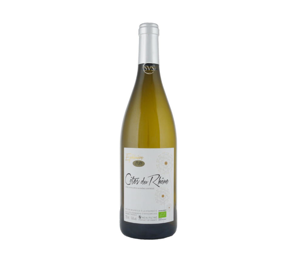 Les Vignerons d’Estezargues, Cotes du Rhone Blanc, Ephemere, 2020