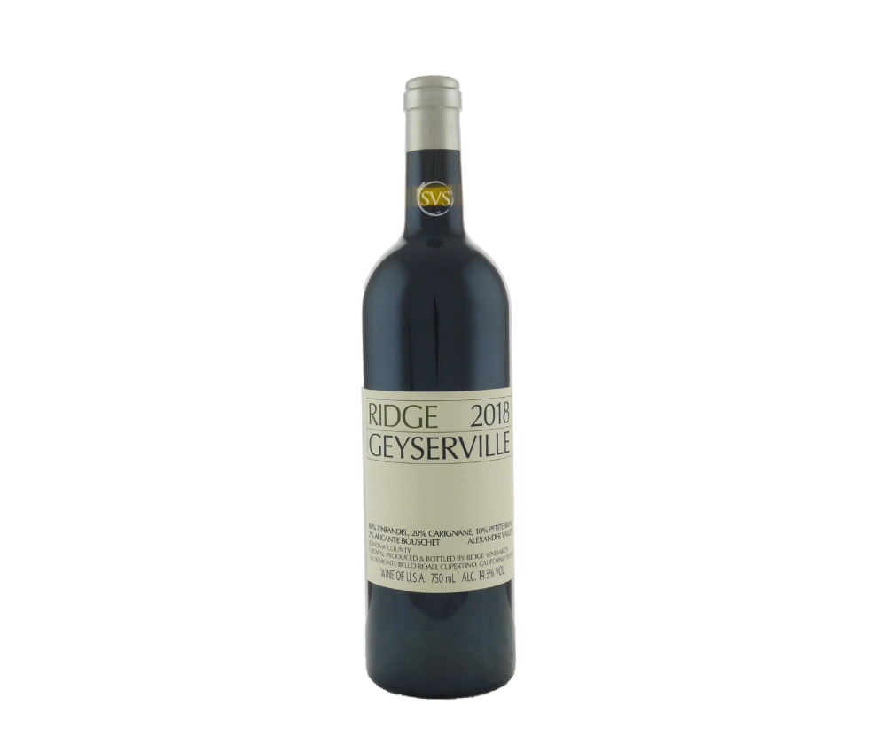 Ridge, Geyserville, Alexander Valley, 2018