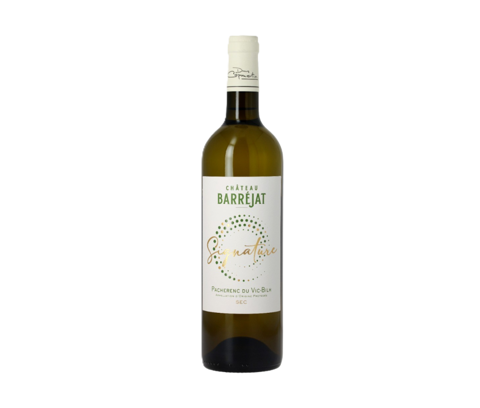 Ch&acirc;teau Barrejat, Pacherenc du Vic Bilh Sec, Signature 2024 (Scratched Label)