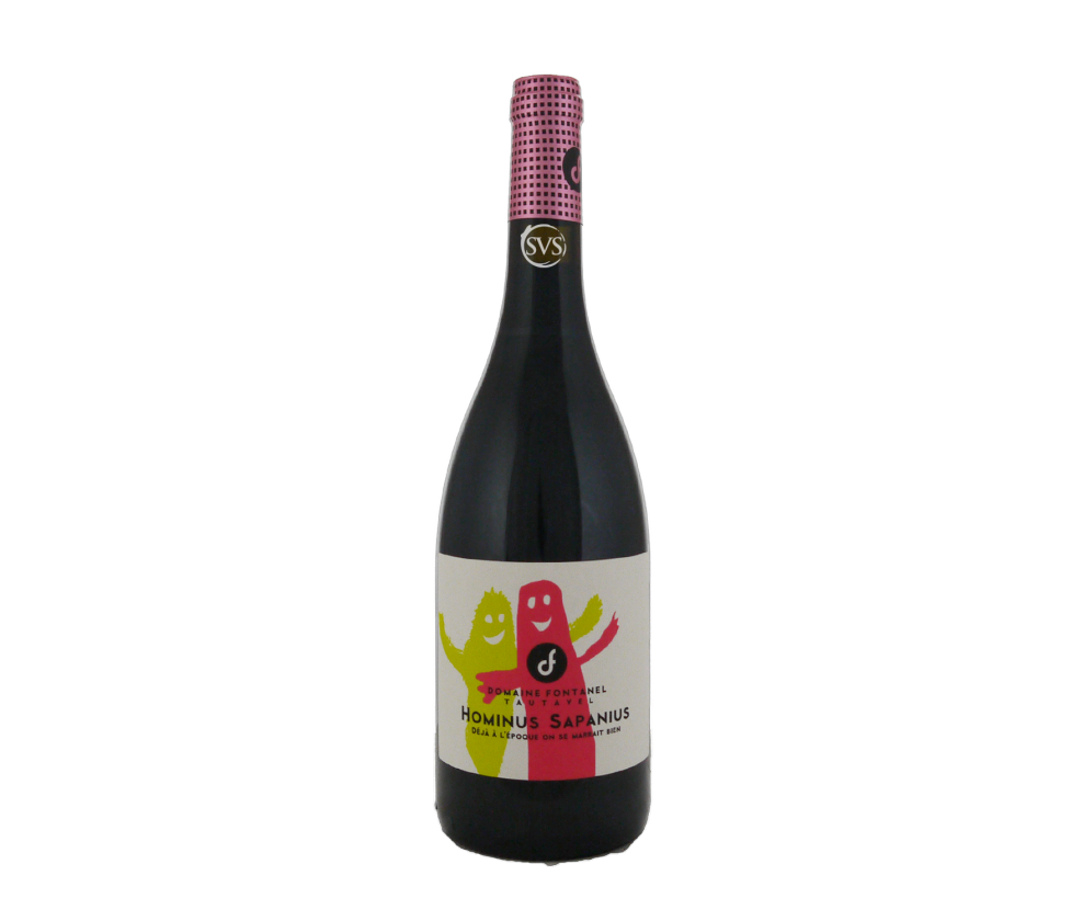 Domaine Fontanel, Hominus Sapanius, IGP Cotes Catalanes, Rouge 2022 (Lightly scratched label)