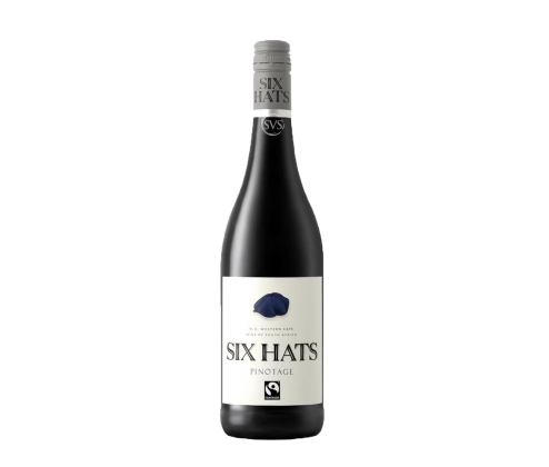 Six Hats, Pinotage, Western Cape, 2023 (Lightly stained label)
