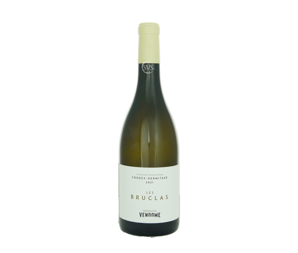 Domaine Vendome, Crozes-Hermitage Blanc, Les Bruclas, 2023 (Heavily scratched & stained label)